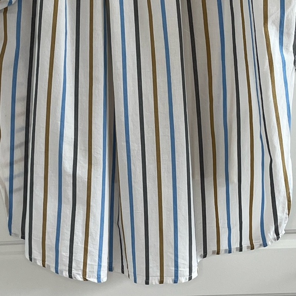 Anthropologie Pilcro Painter Button Up Puff Sleeves Stripe Shirt Size Small - Picture 11 of 13